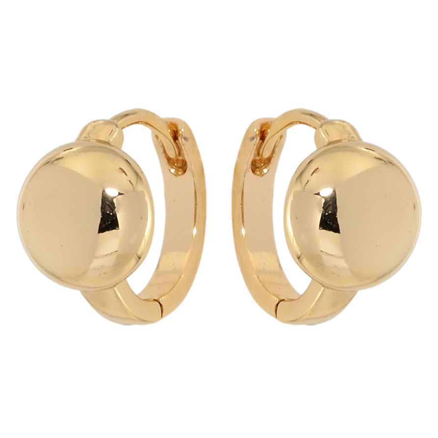 Серьги Xuping Позолота 18K колечки Полусферы фото №1