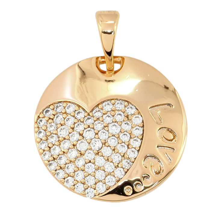 Кулон Xuping Позолота 18K Love для ланцюжка до 5мм фото №7