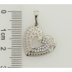 Кулон Xuping Родій Різьблене сердечко з цирконієм для ланцюжка до 5мм фото №2