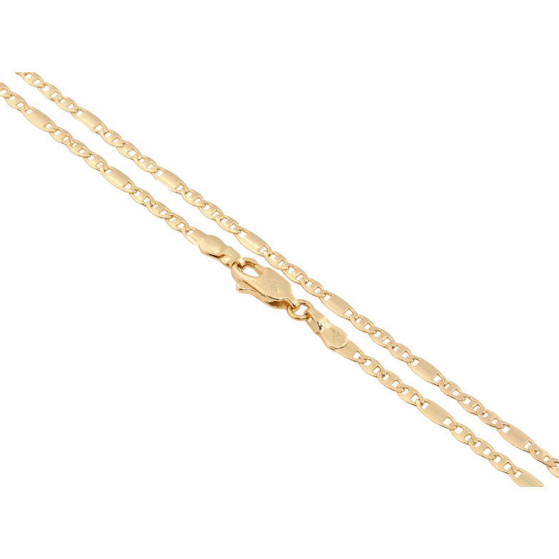 Цепочка Xuping Позолота 18K Плетение Морская цепь длина 45см х 3мм фото №1