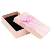 Подарочная коробка розовая с бантом Универсальная (Кольцо, Кулон, Серьги) Размер 5х8см, h= 2.5см цена за 1 шт. фото №2