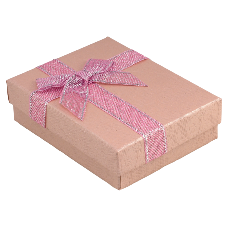 Подарункова коробка рожева з бантом Універсальна (Каблучка, Кулон, Сережки) Розмір 7х9см, h = 2.5см ціна за 1 шт. фото №21