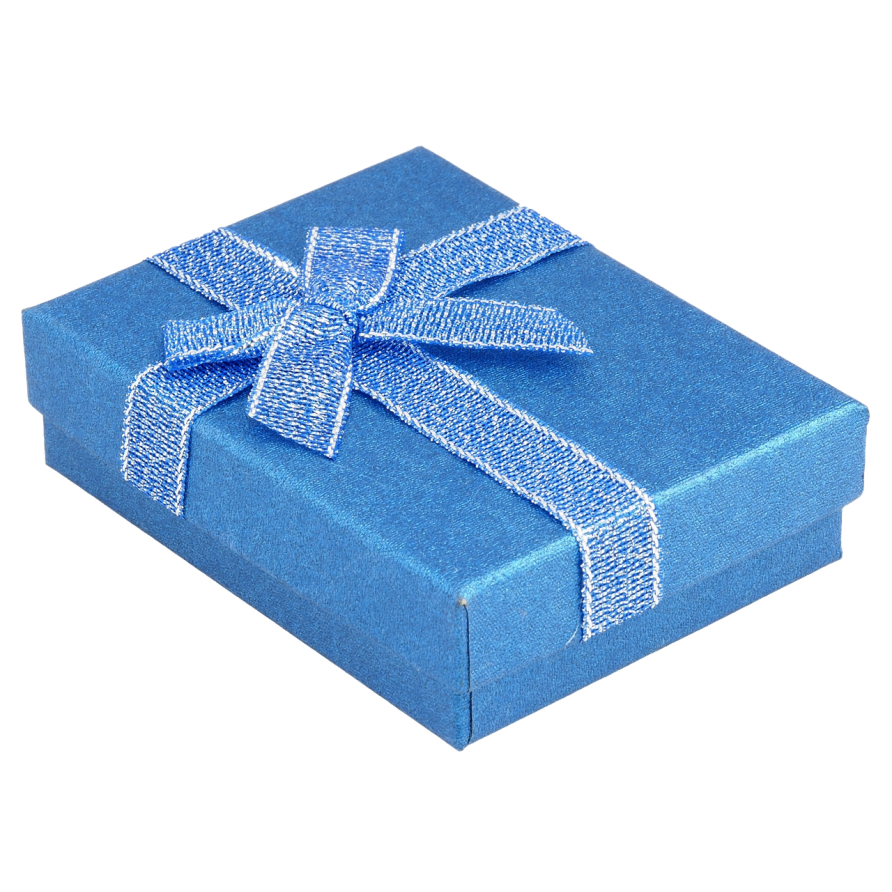 Подарочная коробка с бантом Универсальная (Кольцо, Кулон, Серьги) Размер 7х9см, h= 2.5см цена за 1 шт. фото №1