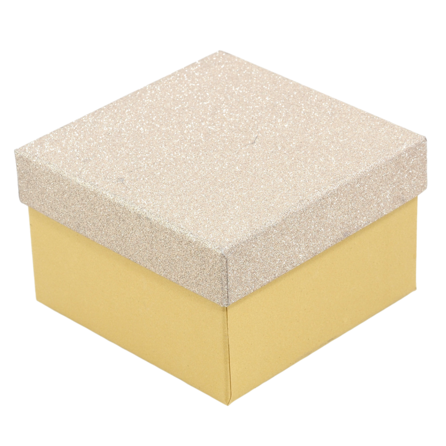 Подарункова коробка пісочна з шиммером Універсальна з подушечкою (Браслет, Годинник) Розмір 9х9см h= 5.5см фото №1