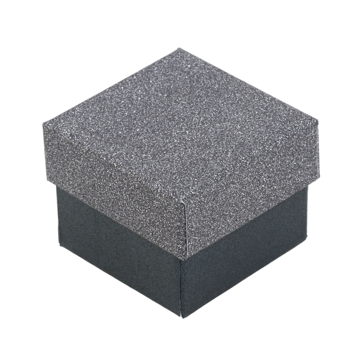 Подарункова коробка графітова з шиммером Під каблучку Розмір 5х5см h= 4см фото №11 Подарункова коробка графітова з шиммером Під каблучку Розмір 5х5см h= 4см фото №11