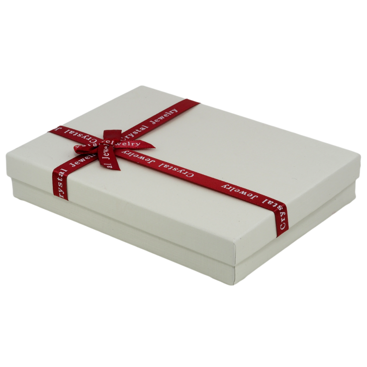 Подарункова коробка з бантом Crystal Jewelry (Сережки, Каблучка, Кулон, Браслет) Розмір 12х16см, h= 3см фото №10 Подарункова коробка з бантом Crystal Jewelry (Сережки, Каблучка, Кулон, Браслет) Розмір 12х16см, h= 3см фото №10