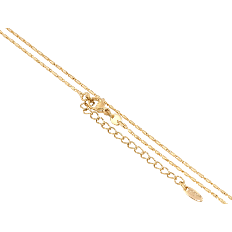 Ланцюжок Xuping Позолота 18K Плетіння Равлик довжина з доп.ланцюжком 45-50см х 1мм фото №1