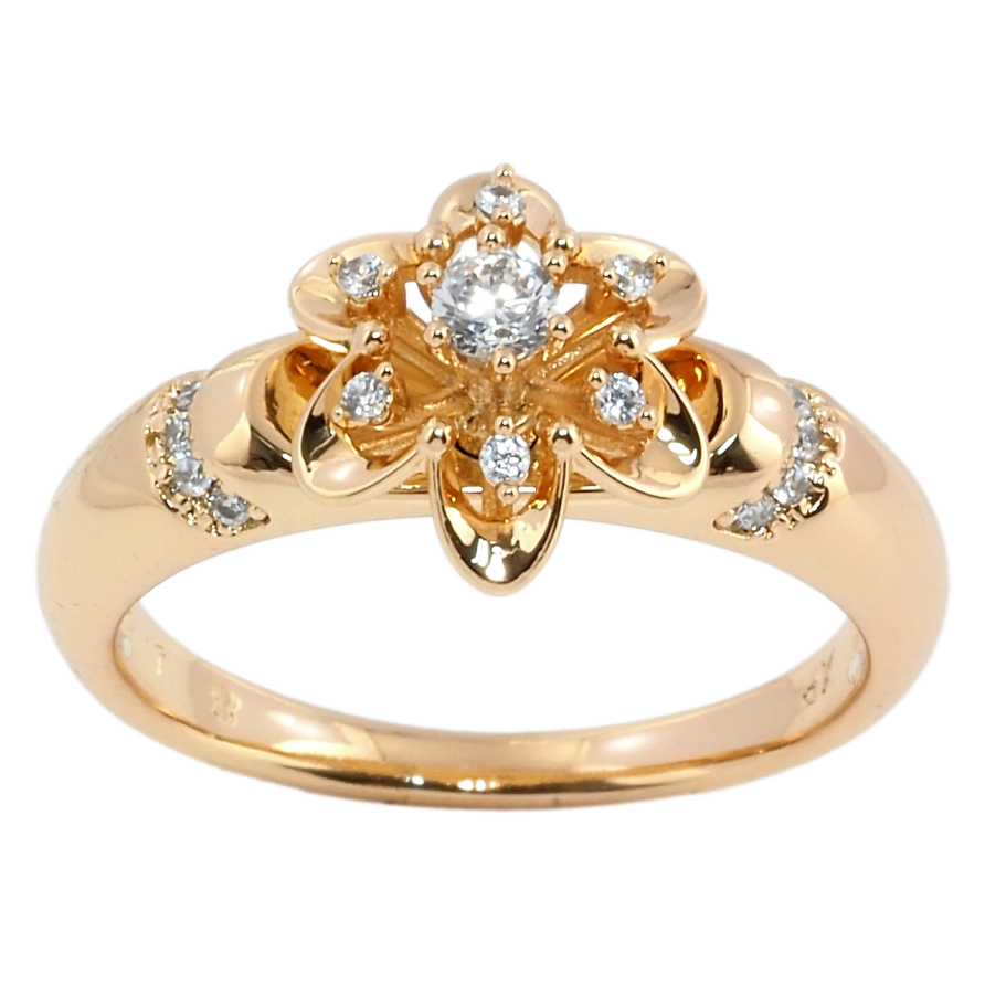 Кольцо Xuping Позолота 18K Цветок фото №1