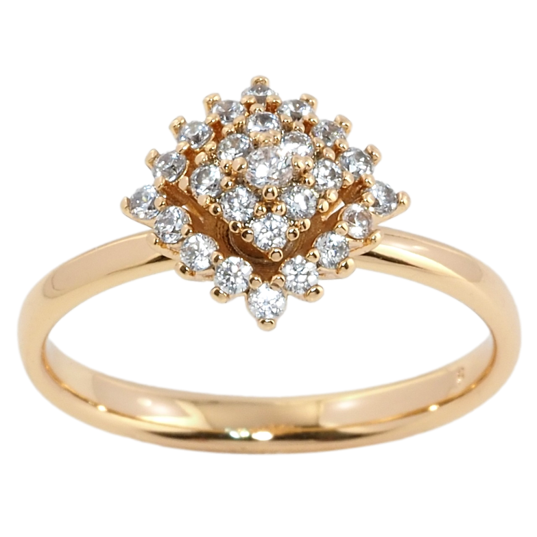 Каблучка Xuping Позолота 18K Інкрустація цирконієм фото №1