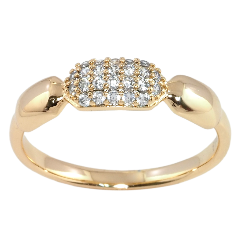 Кольцо Xuping Позолота 18K Фигурный узор с цирконием фото №4