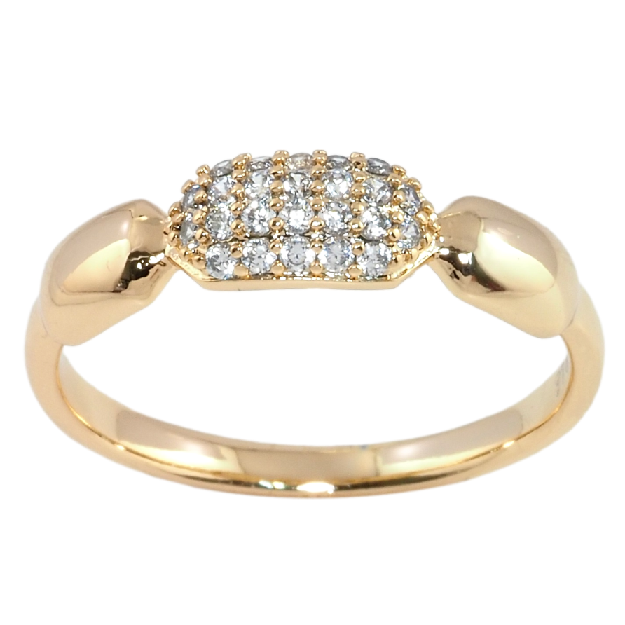 Кольцо Xuping Позолота 18K Фигурный узор с цирконием фото №1