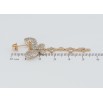 Серьги Xuping QQMM Позолота 18K пусеты Подвески бабочки с инкрустацией цирконием фото №2