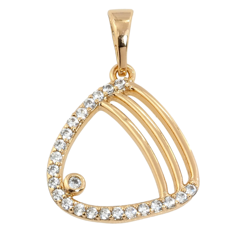 Кулон Xuping Позолота 18K Фигурная подвеска с цирконием для цепочки до 5мм фото №1