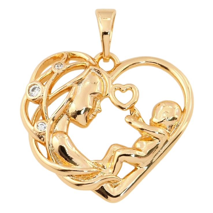 Кулон Xuping Позолота 18K Щастя материнства для ланцюжка до 5мм фото №21 Кулон Xuping Позолота 18K Щастя материнства для ланцюжка до 5мм фото №21