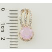 Кулон Xuping Позолота 18K Рожевий фіаніт на декоративній петельці з цирконієм для ланцюжка до 7мм фото №2
