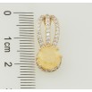 Кулон Xuping Позолота 18K Жовтий фіаніт на декоративній петельці з цирконієм для ланцюжка до 7мм фото №2
