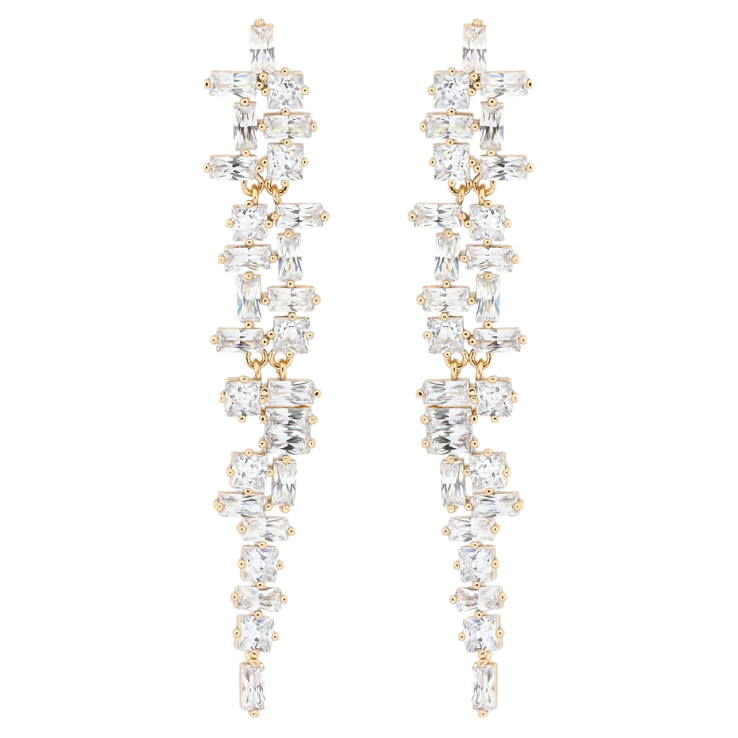 Сережки Xuping Позолота 18K пусети Кристальні підвіски фото №23