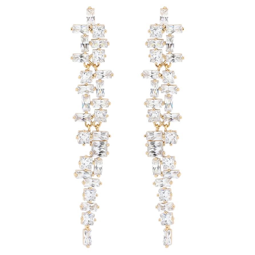 Серьги Xuping Позолота 18K пусеты Кристальные подвески фото №1 Серьги Xuping Позолота 18K пусеты Кристальные подвески фото №1