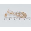 Серьги Xuping Позолота 18K пусеты Декоративные кристальные подвески фото №2