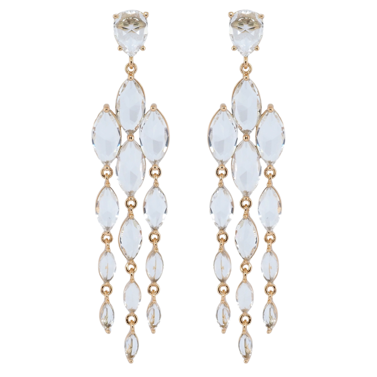 Серьги Xuping Позолота 18K пусеты Грациозные кристальные подвески фото №3 Серьги Xuping Позолота 18K пусеты Грациозные кристальные подвески фото №3