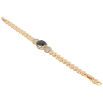 Браслет Xuping Позолота 18K Дорожка шариков с вставкой черный фианит длина с доп.замком 17,19см х 6мм фото №2