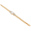 Браслет Xuping Позолота 18K Дорожка шариков с вставкой фианит длина с доп.замком 17,19см х 6мм фото №2