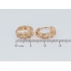 Серьги Xuping Позолота 18K колечки Фигурные с напылением фото №2