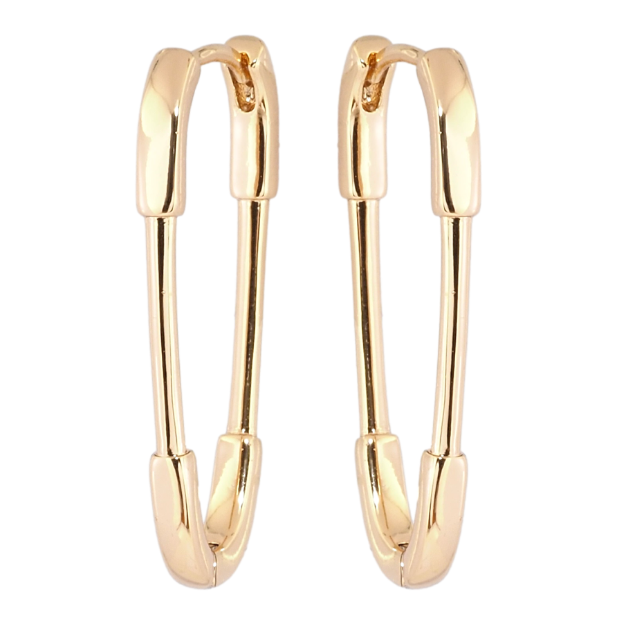 Сережки Xuping Позолота 18K колечка Шпильки фото №1