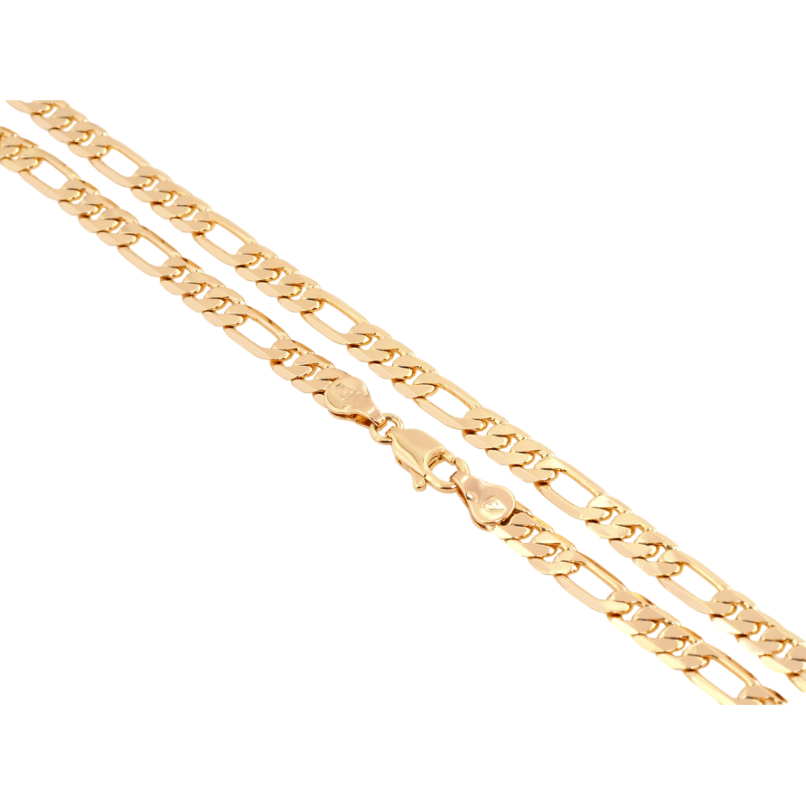 Ланцюжок Xuping Позолота 18K Плетіння Фігаро довжина 44см х 5мм фото №1