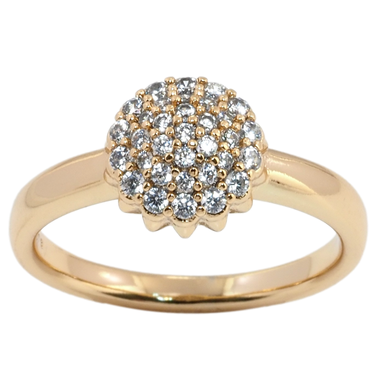 Кольцо Xuping Позолота 18K Инкрустация цирконием фото №5