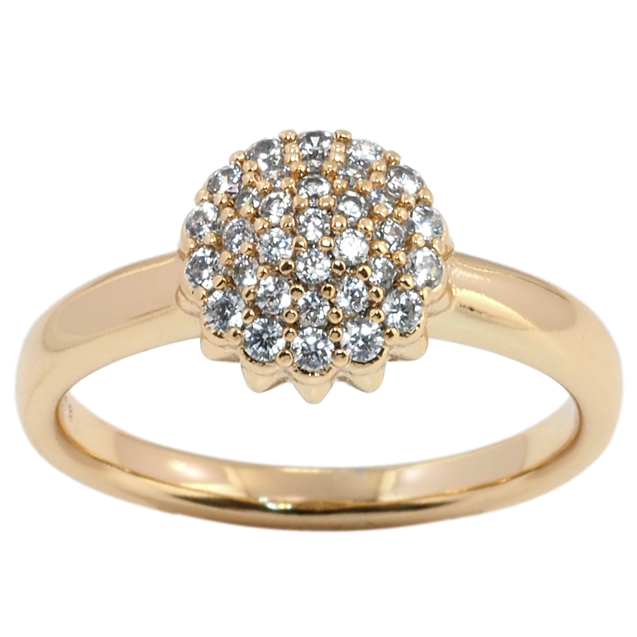 Кольцо Xuping Позолота 18K Инкрустация цирконием фото №1