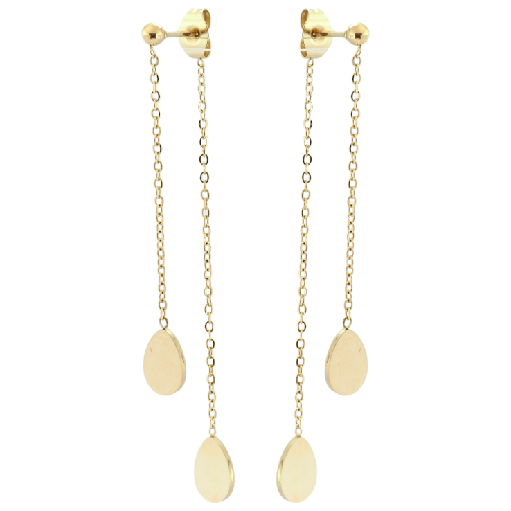 Серьги Xuping TTM Stainless Steel цвет 14K пусеты Декоративные подвески фото №15