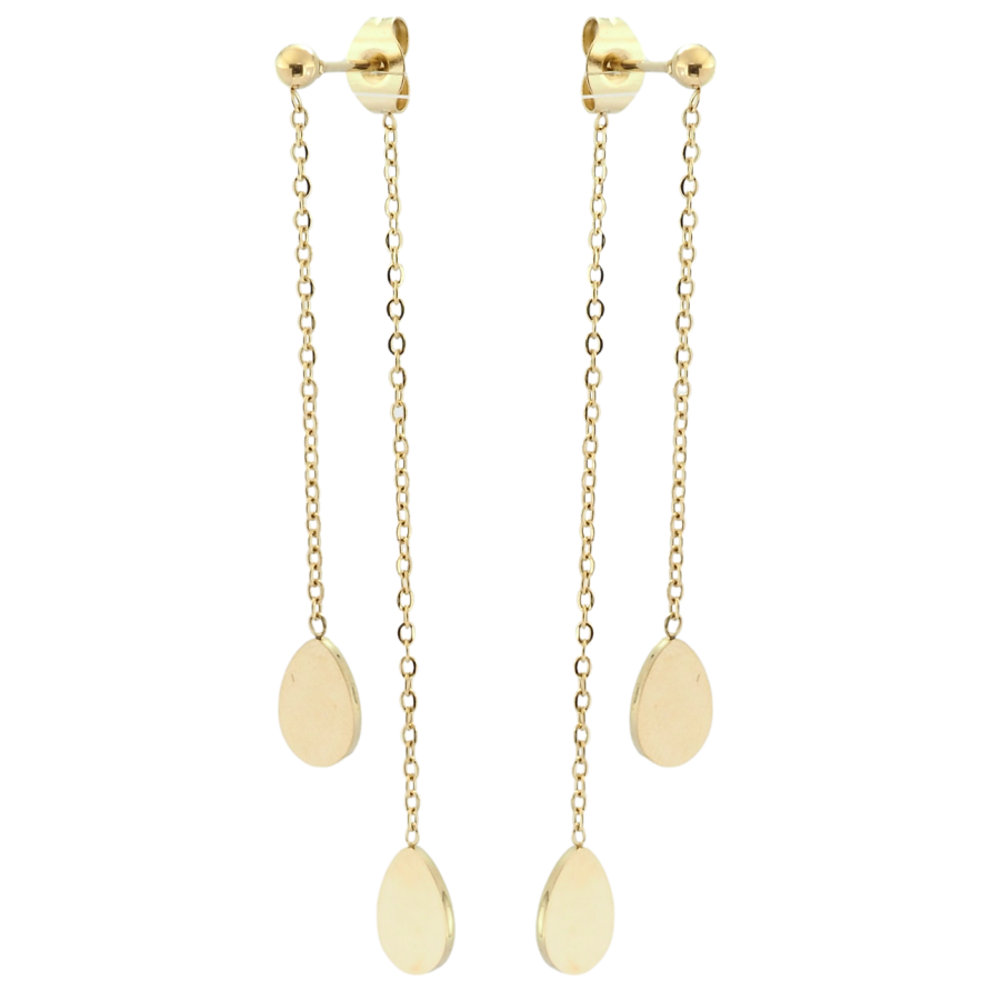 Серьги Xuping TTM Stainless Steel цвет 14K пусеты Декоративные подвески фото №1