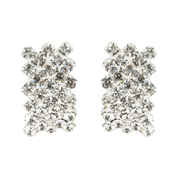 Сережки пусети Широкі дуги зі стразами фото №25 Сережки пусети Широкі дуги зі стразами фото №25