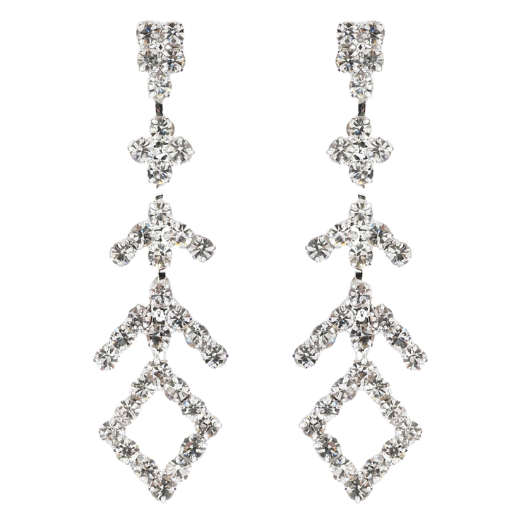 Сережки пусети Декоративні підвіски зі стразами фото №10 Сережки пусети Декоративні підвіски зі стразами фото №10