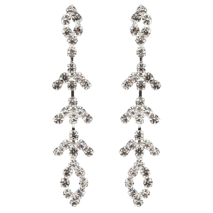 Сережки пусети Декоративні підвіски зі стразами фото №11 Сережки пусети Декоративні підвіски зі стразами фото №11