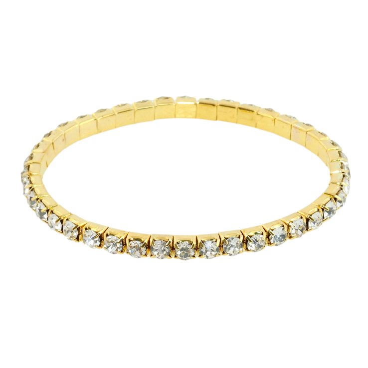 Браслет на гумці скло Доріжка кристалів розмір 15-21см х 4мм фото №8 Браслет на гумці скло Доріжка кристалів розмір 15-21см х 4мм фото №8