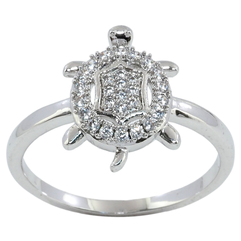 Кольцо Xuping Родий Черепашка фото №1