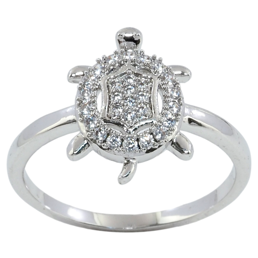 Кольцо Xuping Родий Черепашка фото №1