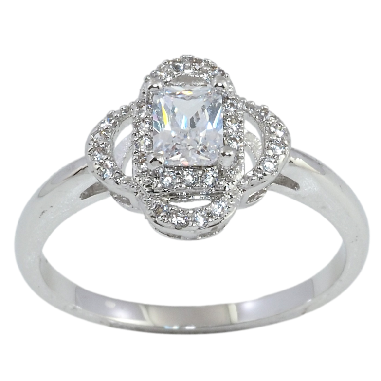 Каблучка Xuping Родій Кристальна квітка фото №1