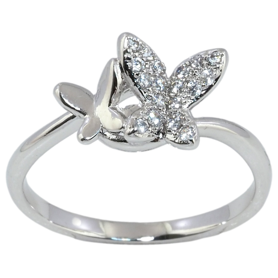 Каблучка Xuping Родій Два Метелики фото №1