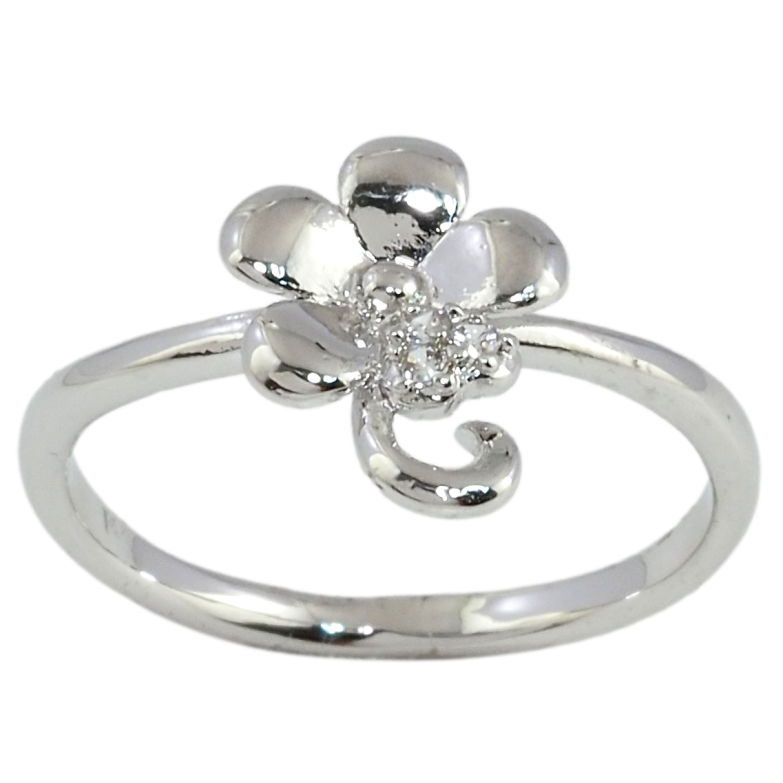 Каблучка Xuping Родій Квіточка Пелюстка з Цирконієм фото №1