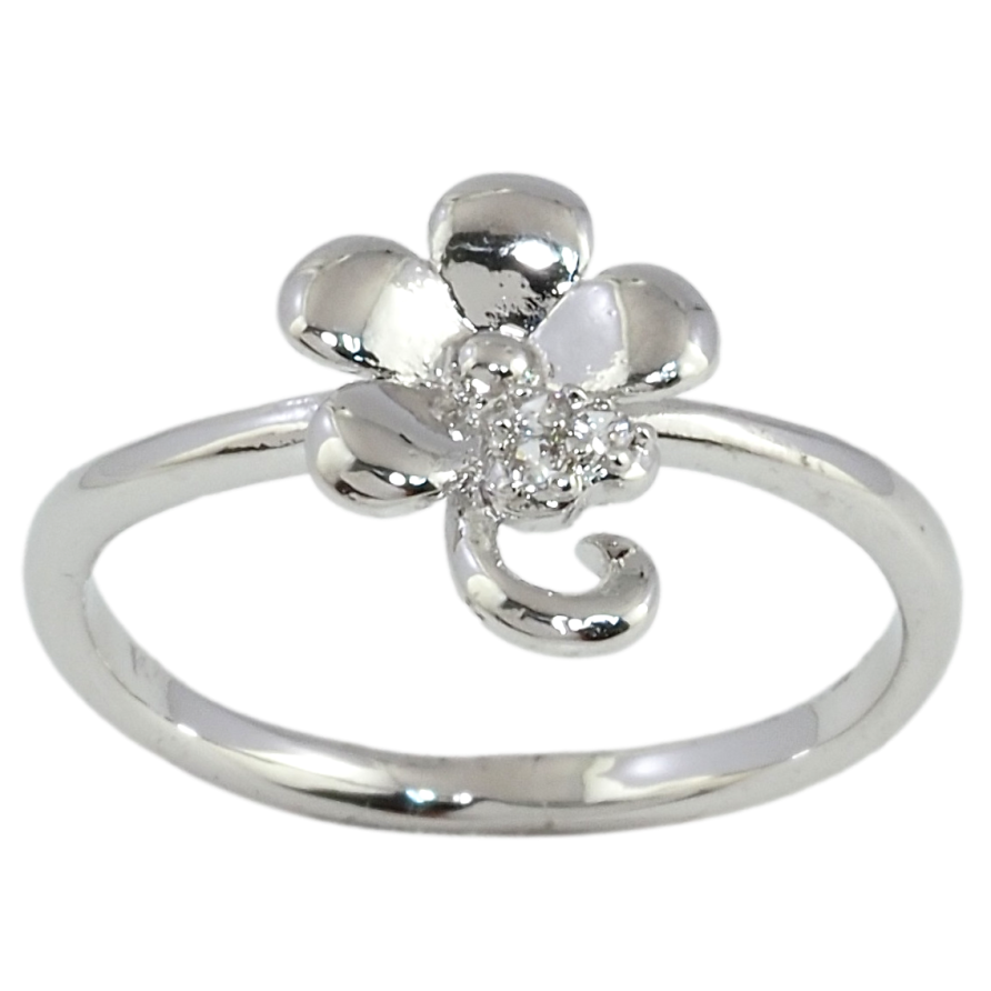 Каблучка Xuping Родій Квіточка Пелюстка з Цирконієм фото №1