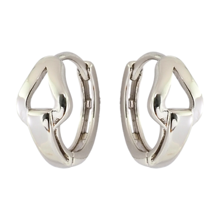 Серьги Xuping Родий колечки Узор с треугольниками фото №15