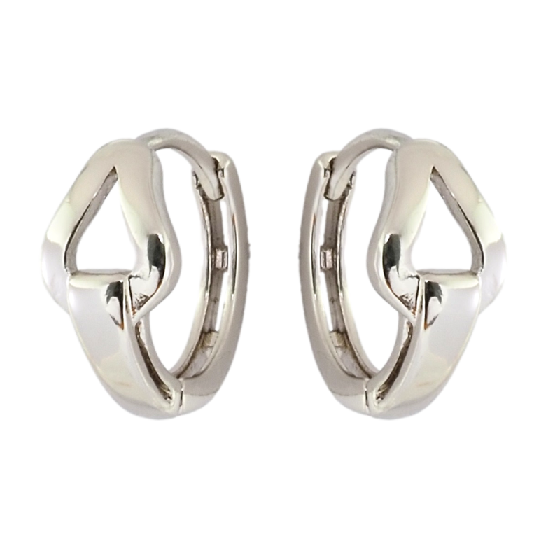 Сережки Xuping Родій колечка Візерунок з трикутниками фото №12