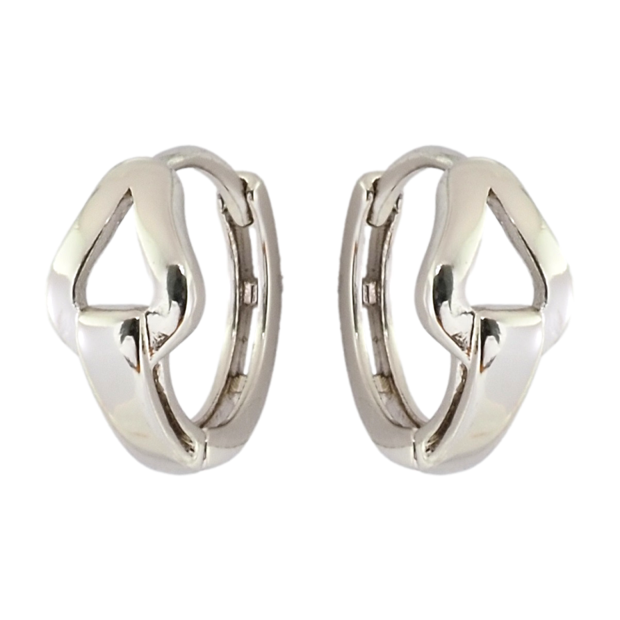 Серьги Xuping Родий колечки Узор с треугольниками фото №1