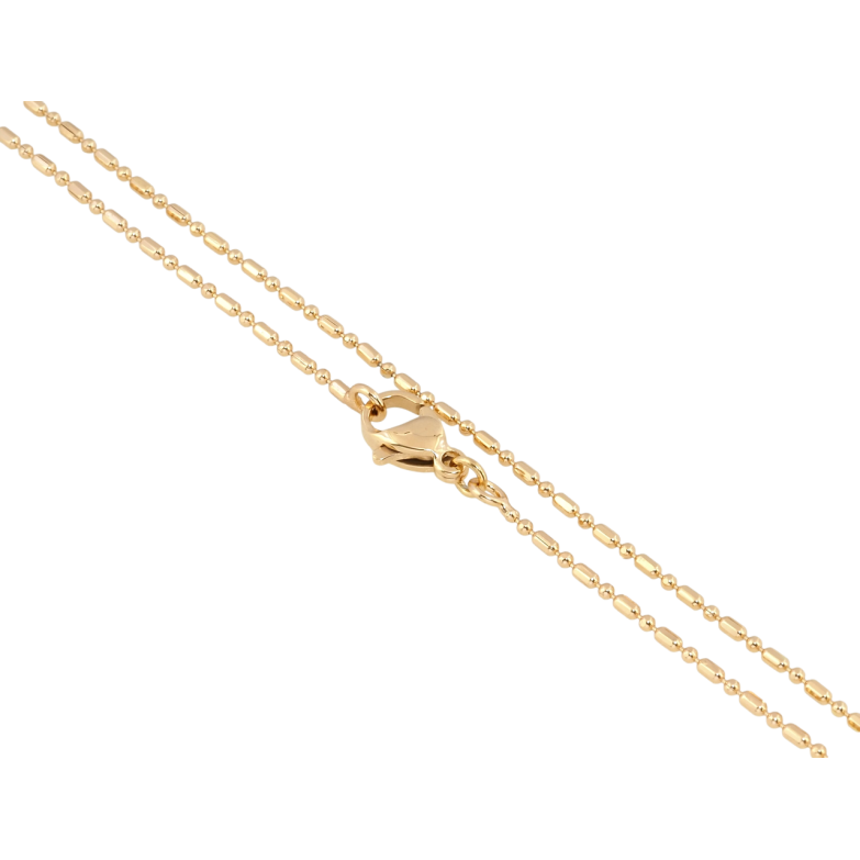 Цепочка Xuping Позолота 18K Плетение Перлина длина 50см х 1мм фото №1