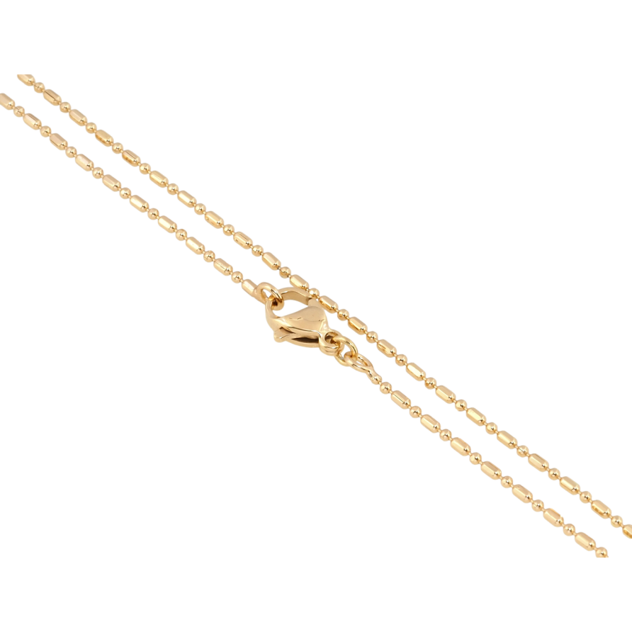 Цепочка Xuping Позолота 18K Плетение Перлина длина 50см х 1мм фото №1