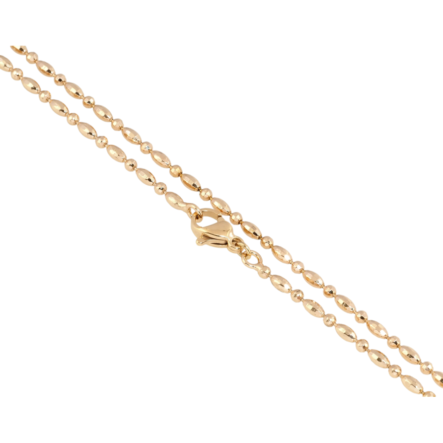 Ланцюжок Xuping Позолота 18K Плетіння Перлина довжина 45см х 2мм фото №1