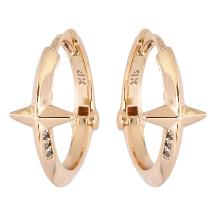 Серьги Xuping Позолота 18K колечки Звезды фото №16